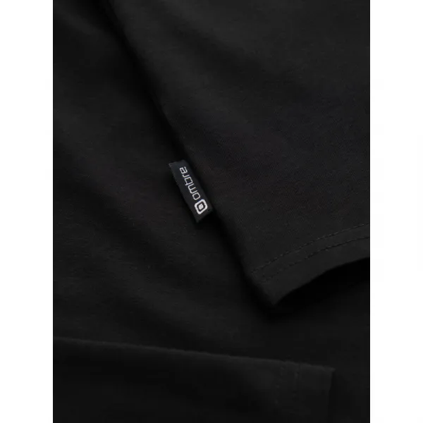 Pánske tričko s dlhým rukávom OMBRE Longsleeve OM-LSCL-0130 V-1 black