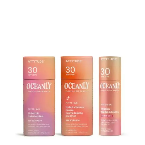 Tónujúci set starostlivosti o pleť a pery SPF 30 ATTITUDE Oceanly