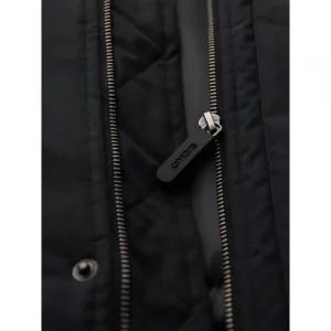 Pánska bunda s kapucňou OMBRE Jacket OM-JAPJ-0313 V-6 black