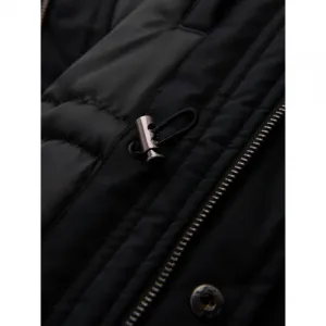 Pánska bunda s kapucňou OMBRE Jacket OM-JAPJ-0313 V-6 black