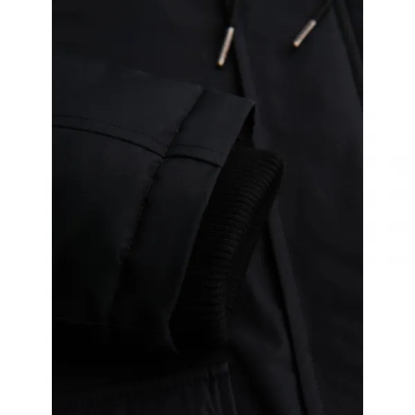 Pánska bunda s kapucňou OMBRE Jacket OM-JAPJ-0313 V-6 black