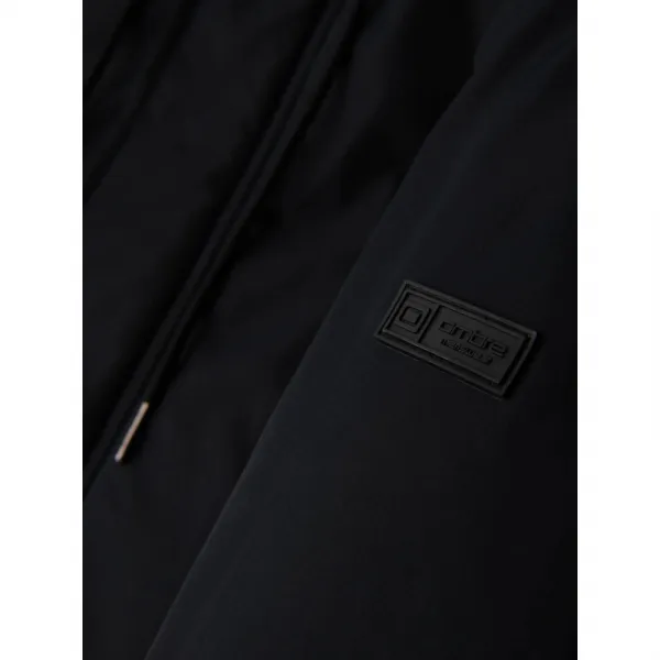 Pánska bunda s kapucňou OMBRE Jacket OM-JAPJ-0313 V-6 black