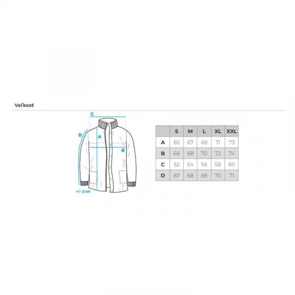 Pánska bunda s kapucňou OMBRE Jacket OM-JAPJ-0313 V-6 black