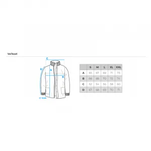 Pánska bunda s kapucňou OMBRE Jacket OM-JAPJ-0313 V-6 black