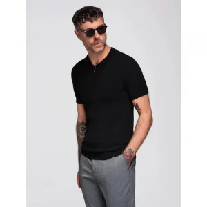 Pánske polo tričko s krátkym rukávom OMBRE T-shirt OM-POSS-0158 V-2 black