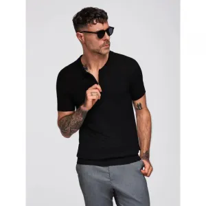 Pánske polo tričko s krátkym rukávom OMBRE T-shirt OM-POSS-0158 V-2 black