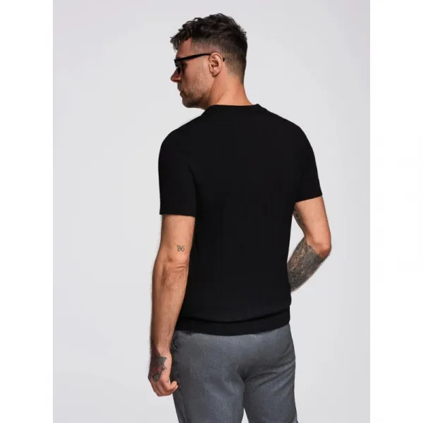 Pánske polo tričko s krátkym rukávom OMBRE T-shirt OM-POSS-0158 V-2 black