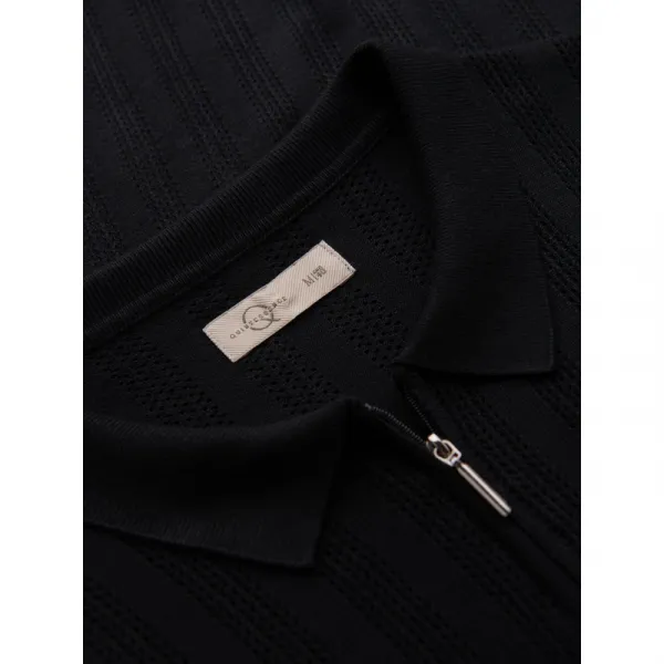 Pánske polo tričko s krátkym rukávom OMBRE T-shirt OM-POSS-0158 V-2 black