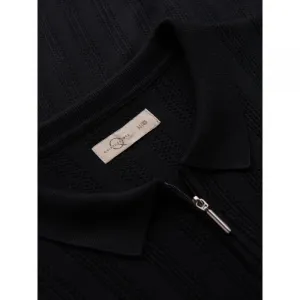 Pánske polo tričko s krátkym rukávom OMBRE T-shirt OM-POSS-0158 V-2 black
