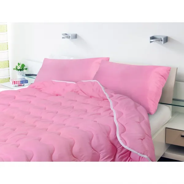 JAKS Celosezónny antialergický paplón + 2 vankúše ružový Rozmer paplóna: 140 x 200 cm