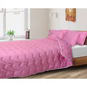 JAKS Celosezónny antialergický paplón + 2 vankúše ružový Rozmer paplóna: 140 x 200 cm