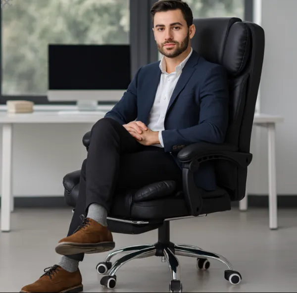 JAKS Kancelárske kreslo čierne eko koža Master