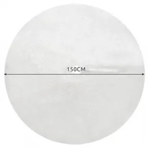 JAKS Podložka pod vianočný stromček biela 150 cm
