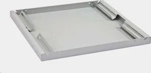 TRITON Regál s perforáciou 19", 1U/450 mm, nosnosť 80 kg, čierny