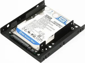 AXAGON RHD-225, kovový rám pre 2x 2.5" HDD/SSD do 3.5" poloha, montáž ventilátora