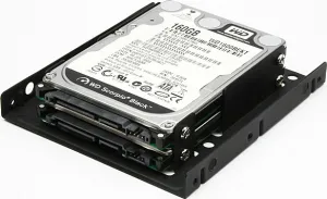 AXAGON RHD-225, kovový rám pre 2x 2.5" HDD/SSD do 3.5" poloha, montáž ventilátora