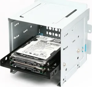 AXAGON RHD-225, kovový rám pre 2x 2.5" HDD/SSD do 3.5" poloha, montáž ventilátora