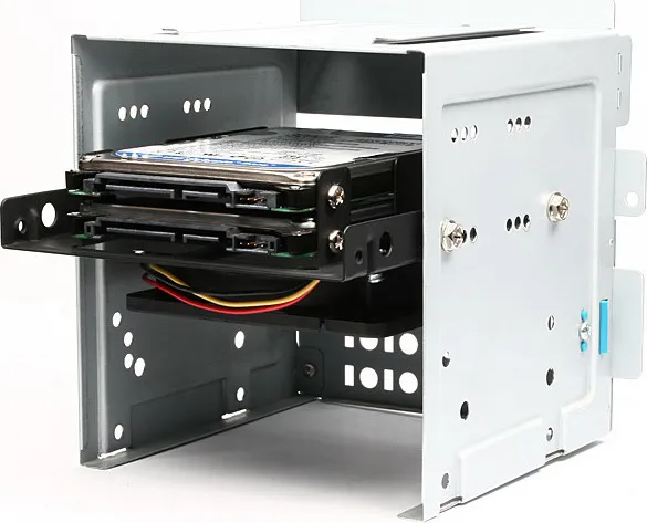 AXAGON RHD-225, kovový rám pre 2x 2.5" HDD/SSD do 3.5" poloha, montáž ventilátora