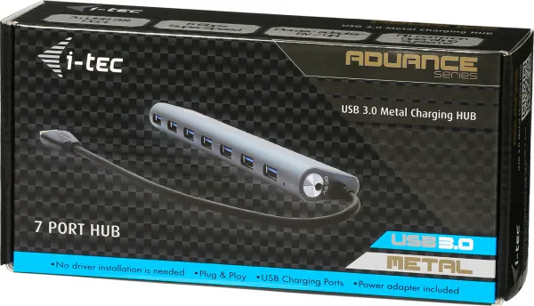 i-tec iTec USB 3.0 Rozbočovač 7-portový so sieťovým napájaním