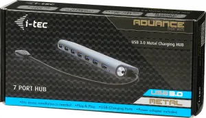 i-tec iTec USB 3.0 Rozbočovač 7-portový so sieťovým napájaním