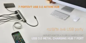 i-tec iTec USB 3.0 Rozbočovač 7-portový so sieťovým napájaním