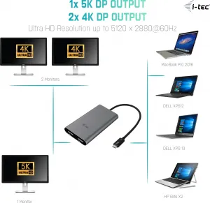 i-tec iTec THUNDERBOLT 3 Dual DP Adapter/60Hz