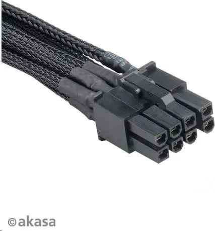 Predlžovací kábel AKASA FLEXA V8 k 8pin VGA PSU, 40cm