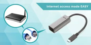 i-tec kovový gigabitový ethernetový adaptér iTec USB-C