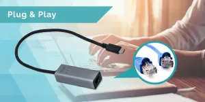 i-tec kovový gigabitový ethernetový adaptér iTec USB-C