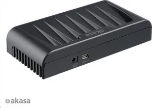 AKASA HUB USB Connect 7FC, 5x USB 2.0, 2 nabíjacie porty USB, externé, s napájacím adaptérom