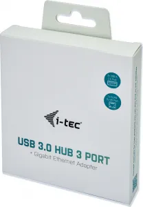 i-tec iTec USB 3.0 Kovový HUB 3 porty + adaptér Gigabit Ethernet
