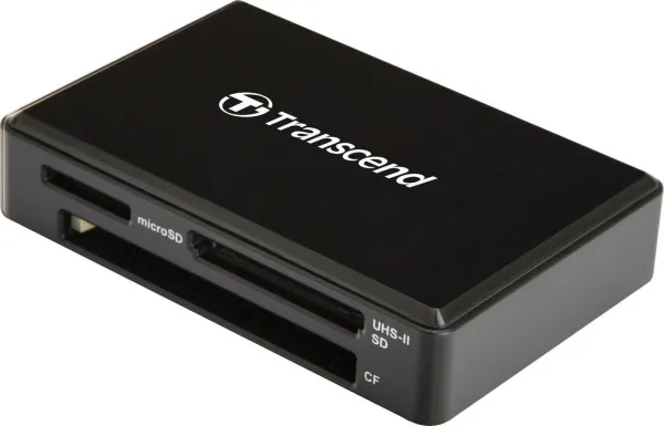 TRANSCEND Gen1 All-in-1 UHS-II Multi Card Reader RDF9K2, USB 3.1, čierna