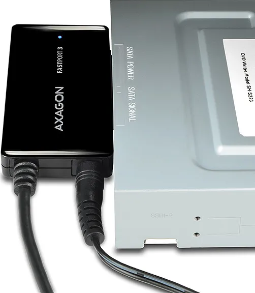 AXAGON ADSA-FP3, USB 5Gbps - SATA 6G, 3.5" HDD FASTport3 adaptér, vrátane AC napájača