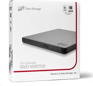 Hitachi-LG HITACHI LG - externá mechanika DVD-W/CD-RW/DVD±R/±RW/RAM GP57ES40, Slim, Silver, box+SW