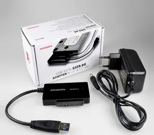 AXAGON ADSA-FP3, USB 5Gbps - SATA 6G, 3.5" HDD FASTport3 adaptér, vrátane AC napájača