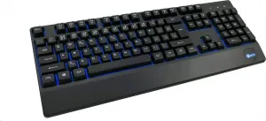 C-TECH Klávesnice KB-104BK, USB, 3 barvy podsvícení, černá, CZ/SK