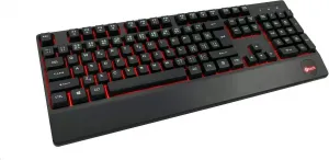 C-TECH Klávesnice KB-104BK, USB, 3 barvy podsvícení, černá, CZ/SK