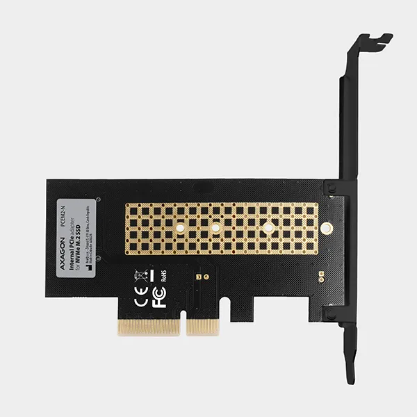 AXAGON PCEM2-N, PCIe x4 - M.2 NVMe M-key slot adaptér, vrátane. LP