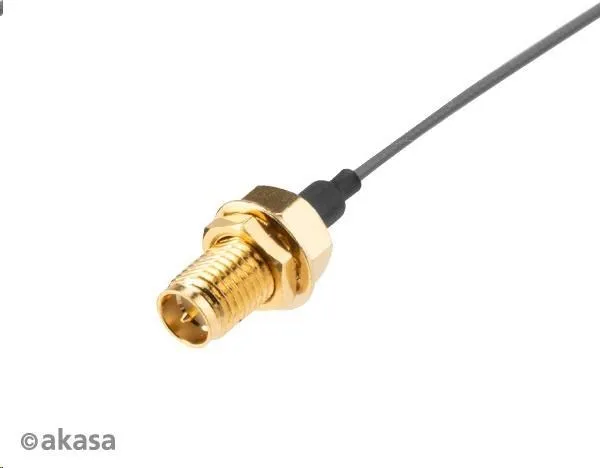Anténny kábel AKASA I-PEX MHF4L na RP-SMA samica, 22 cm, 2 ks/balenie