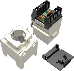 Solarix Rýchlorezný keystone CAT6 STP RJ45 čierny SXKJ-6-STP-BK-NA pre kliešte SXKJ-NA-BU