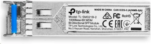 TP-Link TL-SM321B-2 SFP WDM optický modul SM (1310/1550nm), 1,25Gb/s, LC, 2km