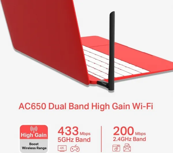 MERCUSYS MU6H WiFi5 USB adapter (AC650,2,4GHz/5GHz,USB2.0)