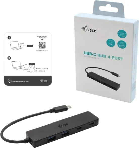 i-tec iTec USB-C rozbočovač kovový 4-portový