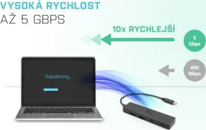 i-tec iTec USB-C rozbočovač kovový 4-portový