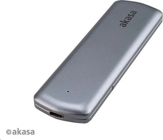 Externý box AKASA pre M.2 disky SSD SATA/NVMe, USB 3.2 Gen 2, 10 Gb/s, hliník
