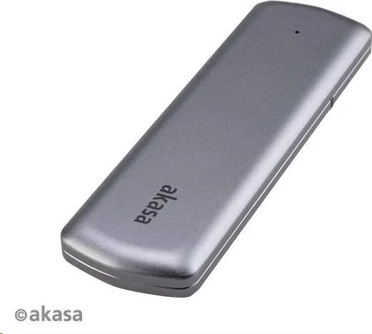 Externý box AKASA pre M.2 disky SSD SATA/NVMe, USB 3.2 Gen 2, 10 Gb/s, hliník