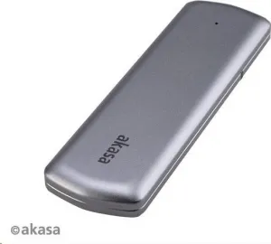 Externý box AKASA pre M.2 disky SSD SATA/NVMe, USB 3.2 Gen 2, 10 Gb/s, hliník