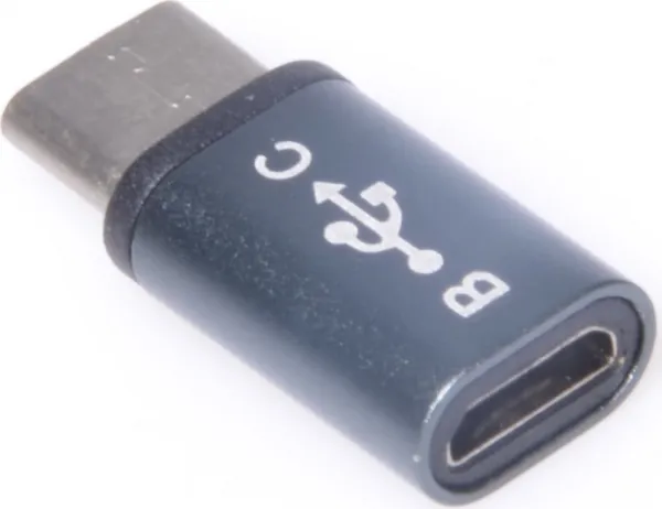 Adaptér PREMIUMCORD USB 3.1 C/male - USB 2.0 Micro-B/ženské, sivá metalíza