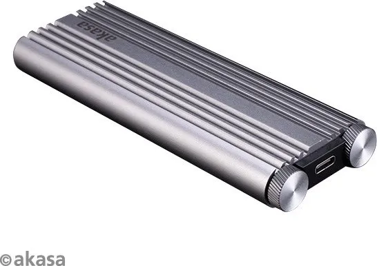 Externý box AKASA M.2 PCIe NVMe SSD na USB 3.2 Gen 2x2, hliníkové puzdro