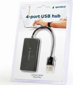 USB hub 2.0 s káblom, 4 porty, GEMBIRD